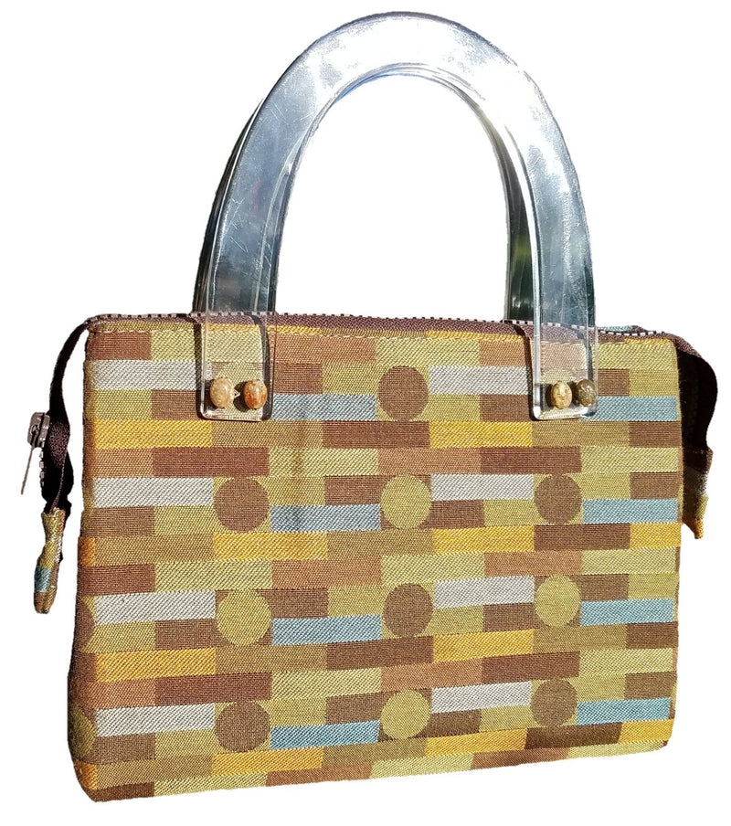 Liz Jordan Designs - Handcrafted - Little handbag - Custom made - made to order - Stepping Stones Collection #1003