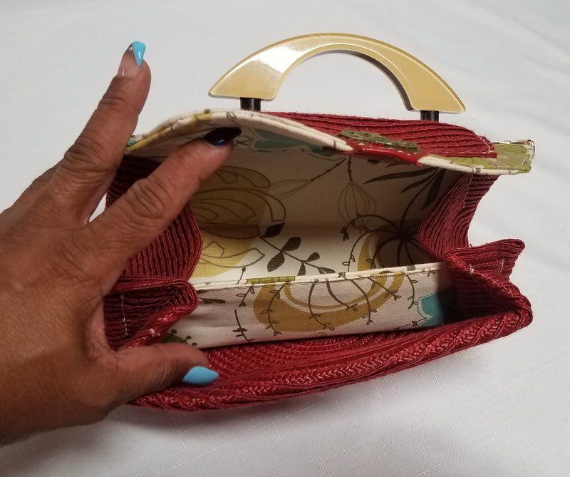 Eclipse | Raspberry - Handcrafted - Little handbag