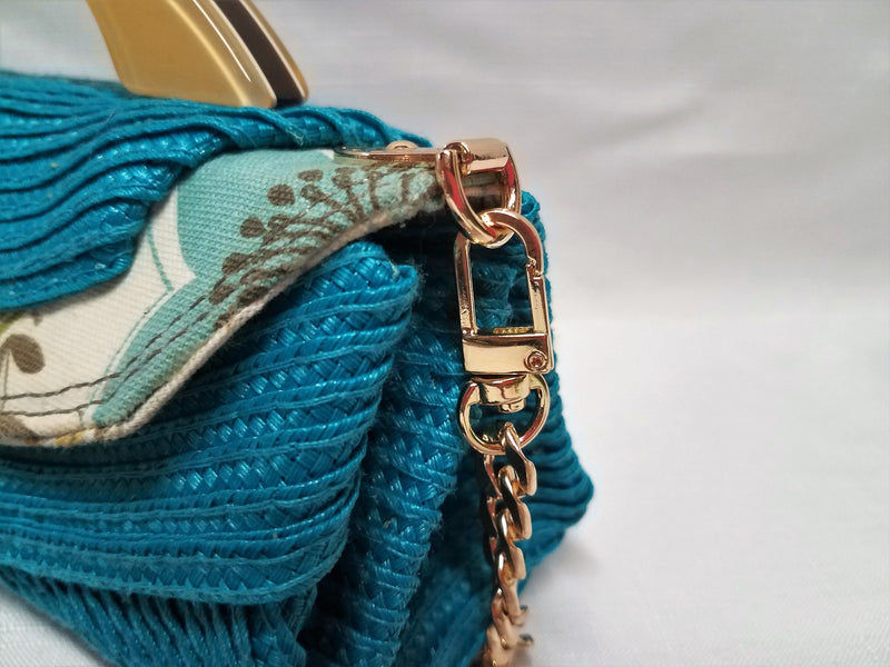 Eclipse | Turquoise - Handcrafted - Little handbag