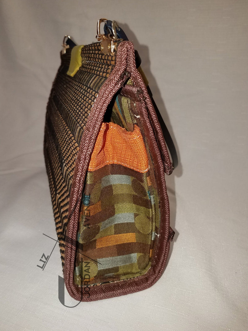 Autumn Breeze Recycle Leather And Bamboo Handbag Bags Handbags Purses