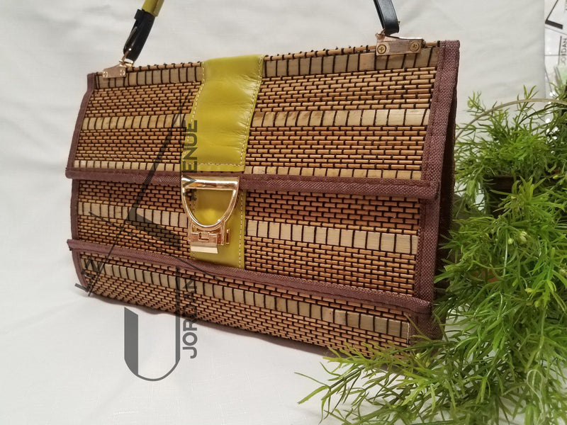 Autumn Breeze Recycle Leather And Bamboo Handbag Bags Handbags Purses