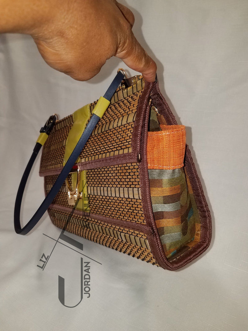 Autumn Breeze Recycle Leather And Bamboo Handbag Bags Handbags Purses